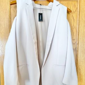 Express Bare Shoulder Blazer